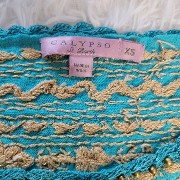 Calypso St. Barth 100% Linen Top - Size XS - Picture 5 of 10